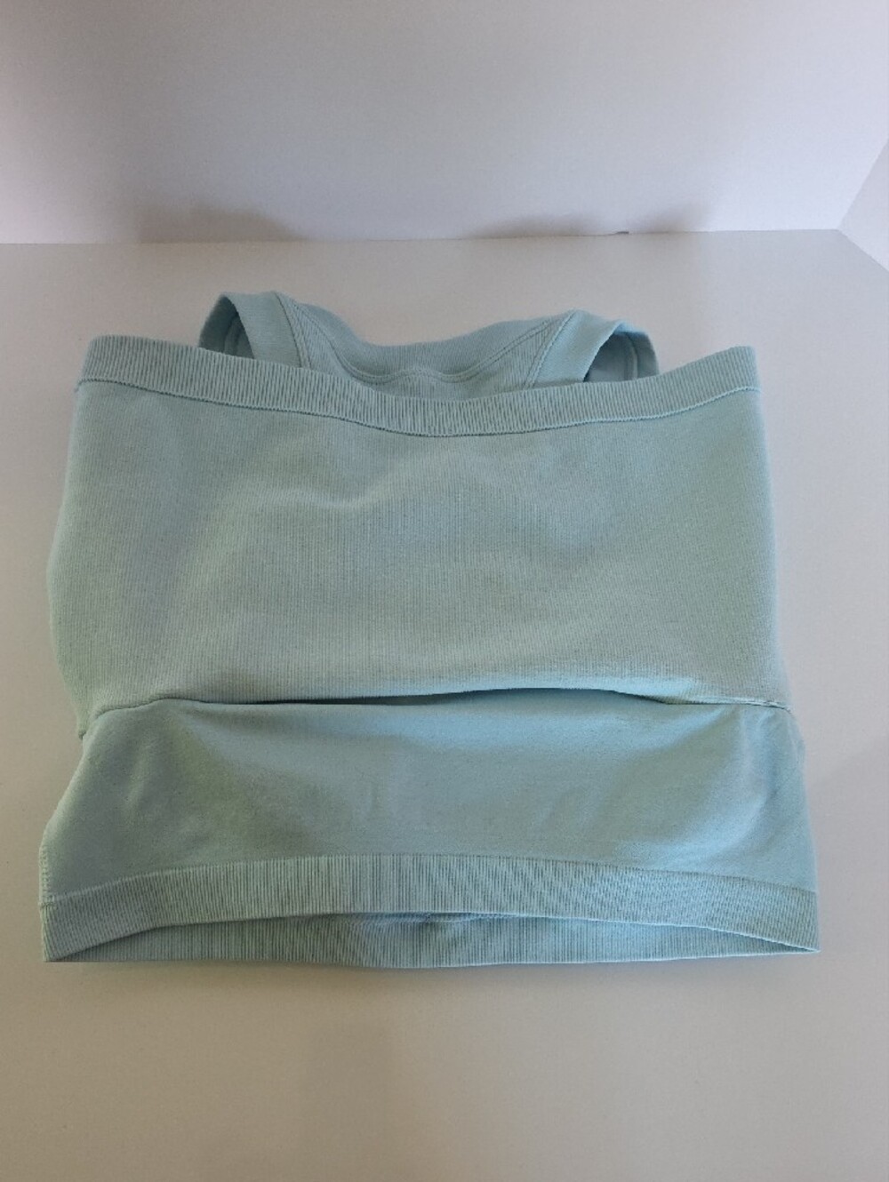 JoyLab Cool Blue Ribbed Crop Tank - Picture 6 of 10